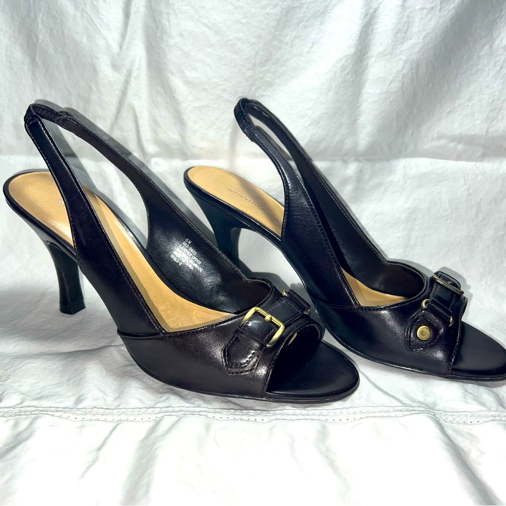 Vintage Worthington bronze heels